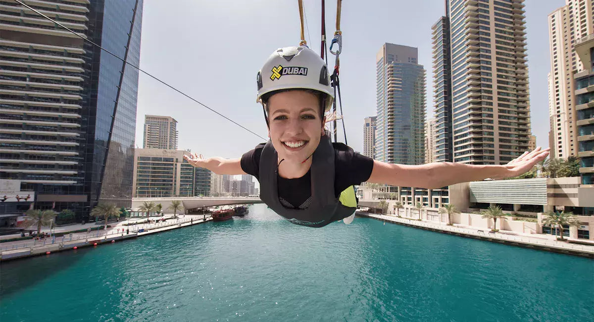 1KM Zipline Dubai Marina Adventure