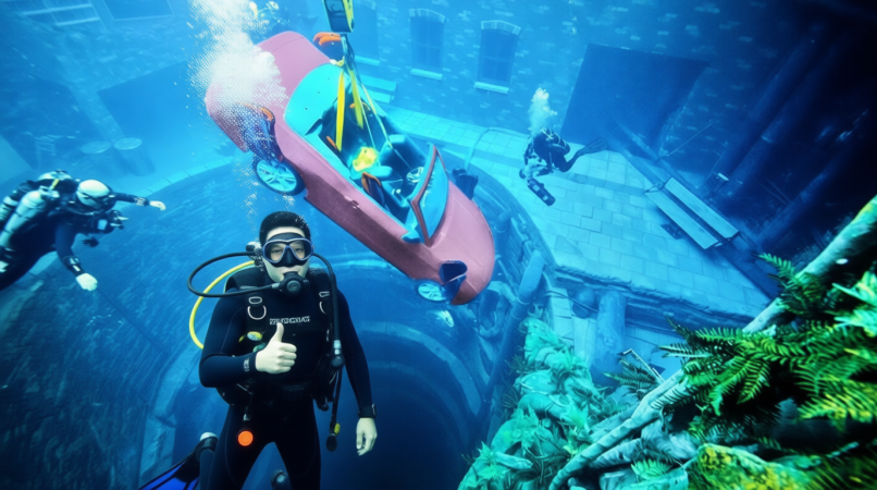 Scuba Diving in Sunken City