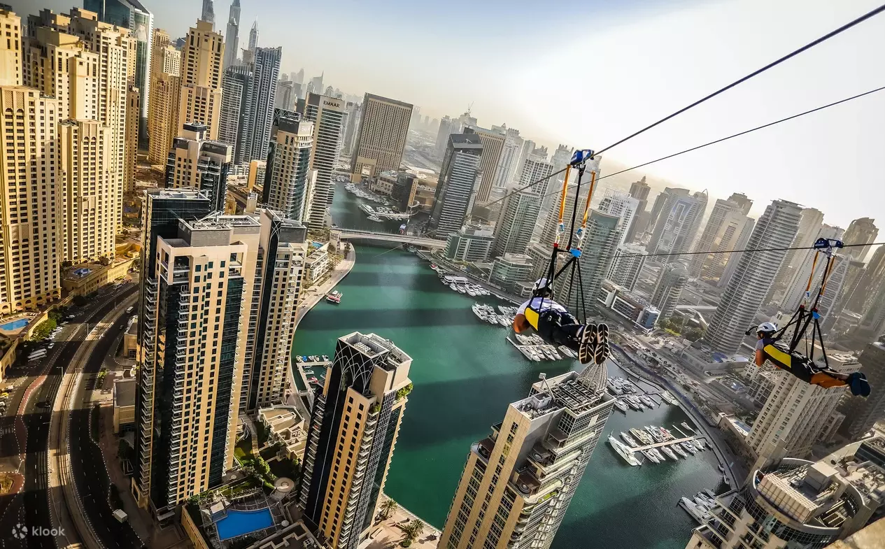 1KM Zipline Dubai Marina Adventure